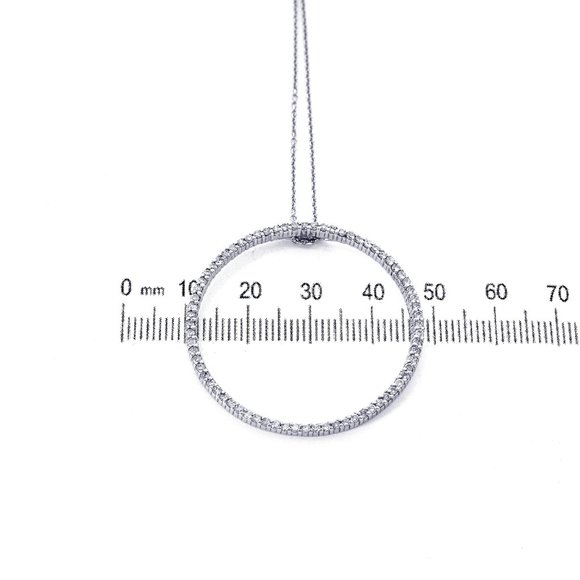 0.75 Carat Diamond Eternity Pendant Necklace - Picture 9 of 10